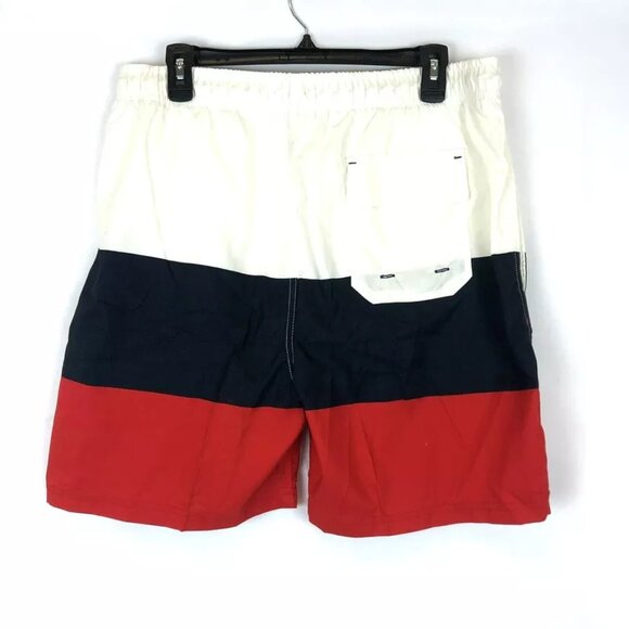 U.S. Polo Assn. Men’s Tri Color 7 Inch Boardshorts Size L - Picture 2 of 3